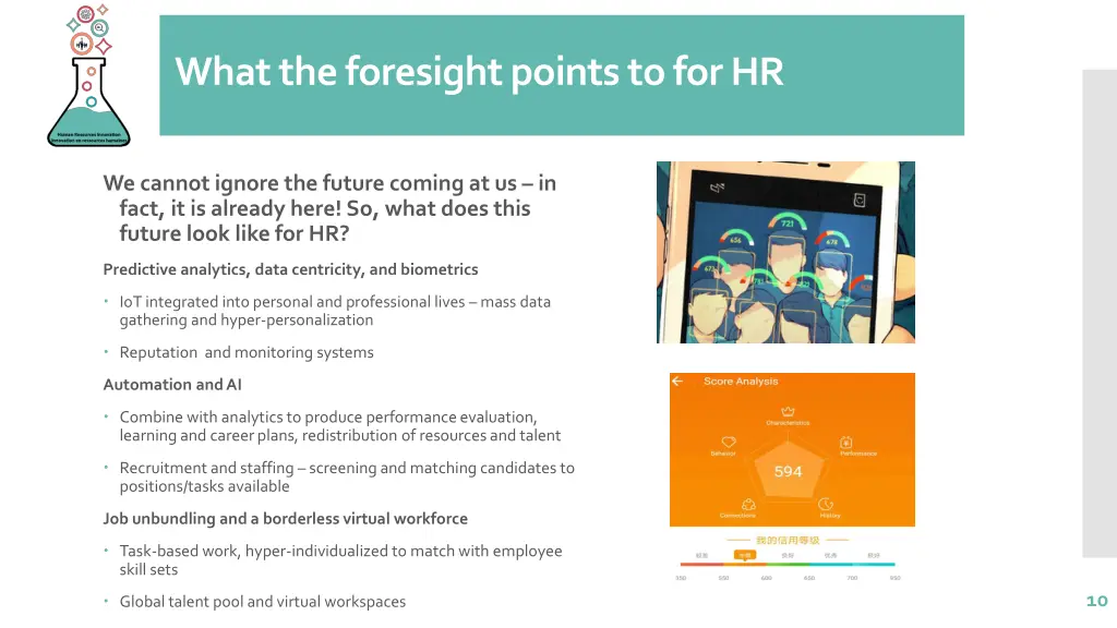 what the foresight points to for hr