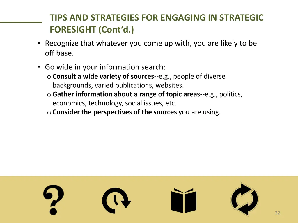 tips and strategies for engaging in strategic 1