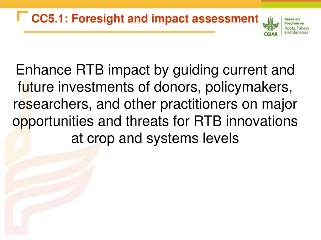 cc5 1 foresight and impact assessment