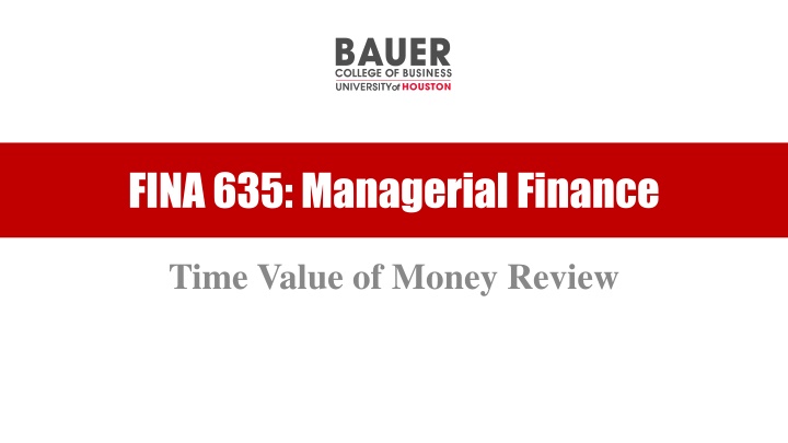 fina 635 managerial finance