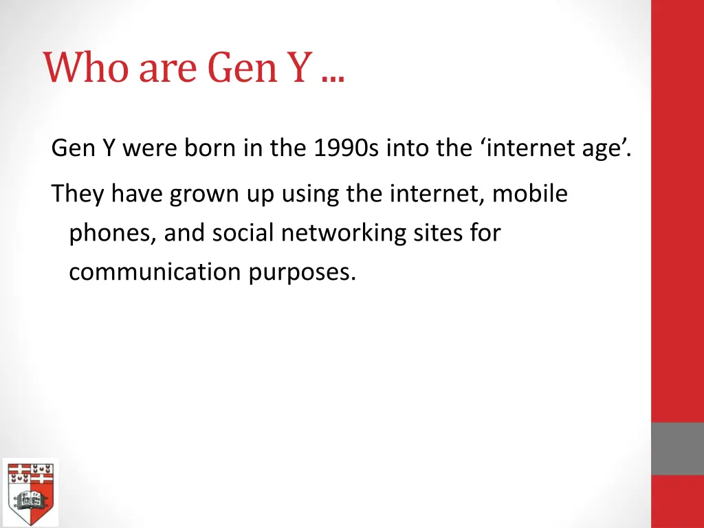 who are gen y