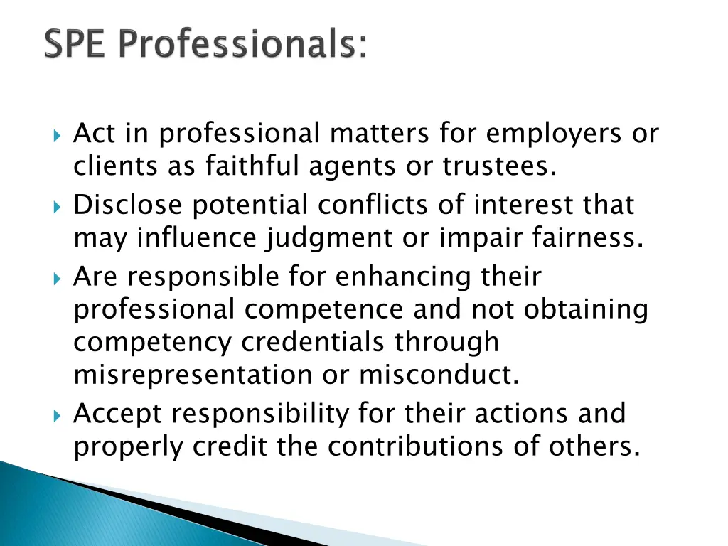 act in professional matters for employers