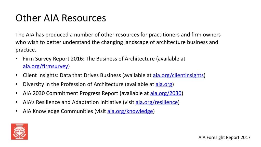 other aia resources