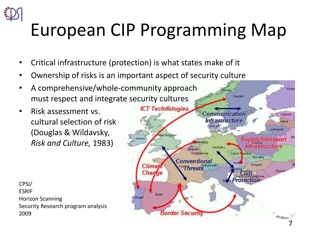 european cip programming map