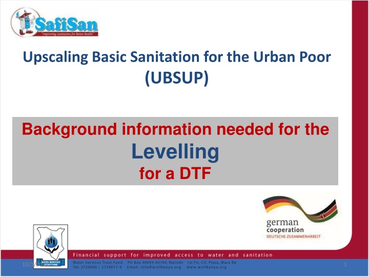 upscaling basic sanitation for the urban poor