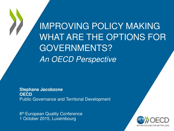 improving policy making what are the options