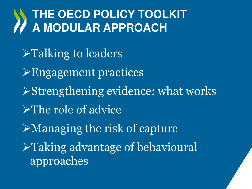 the oecd policy toolkit a modular approach