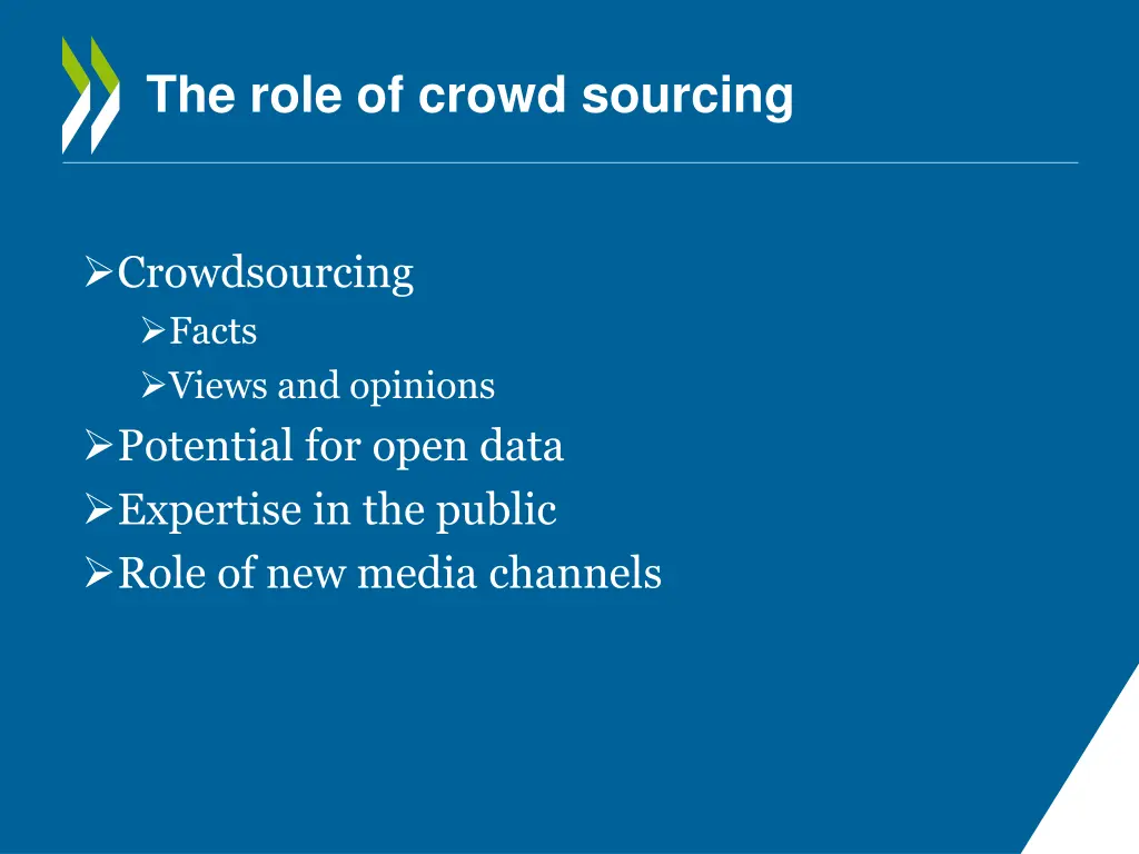 the role of crowd sourcing 1