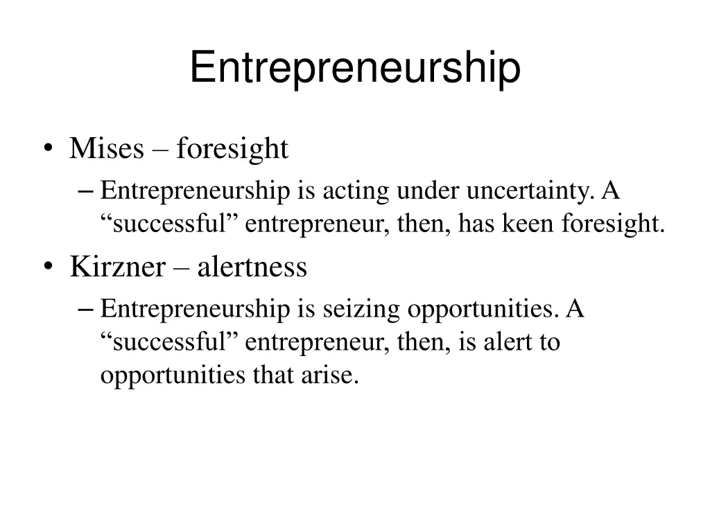 entrepreneurship