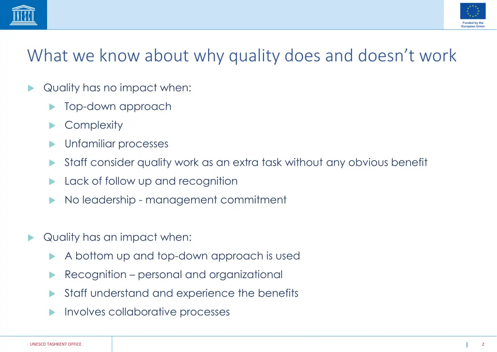 what we know about why quality does and doesn