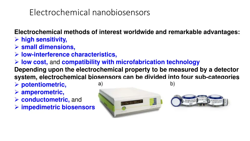 electrochemical nanobiosensors