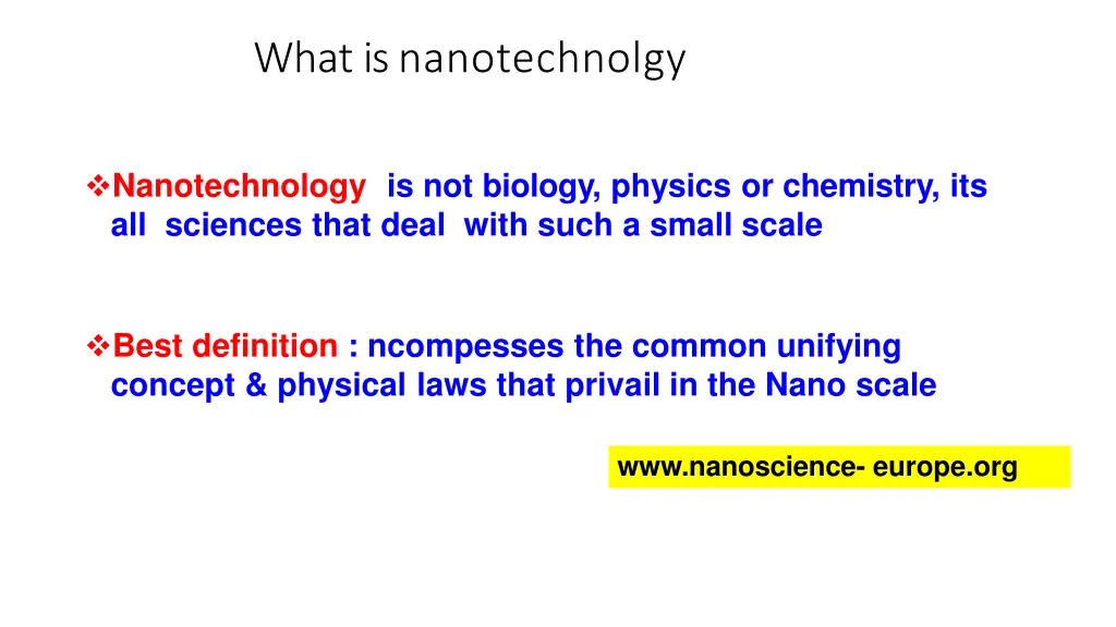 whatisnanotechnolgy