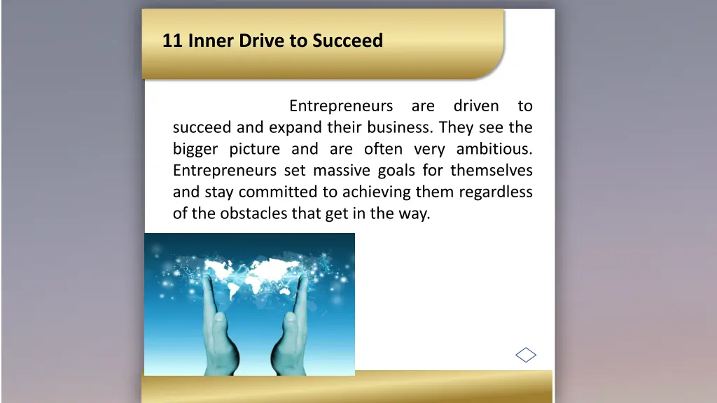 11 inner drive to succeed