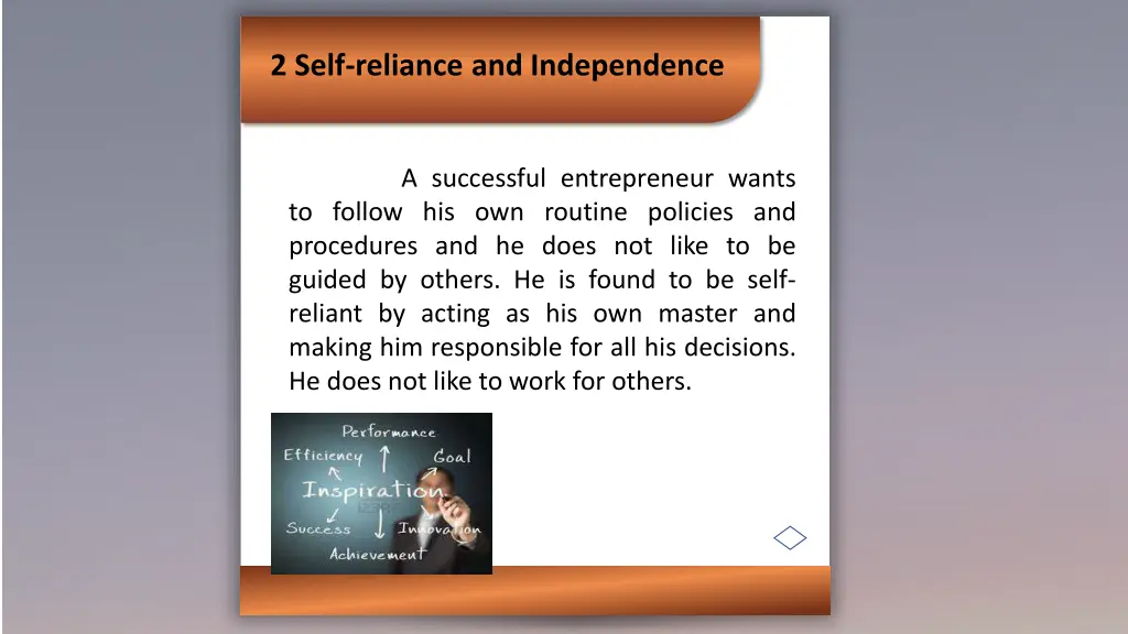 2 self reliance and independence