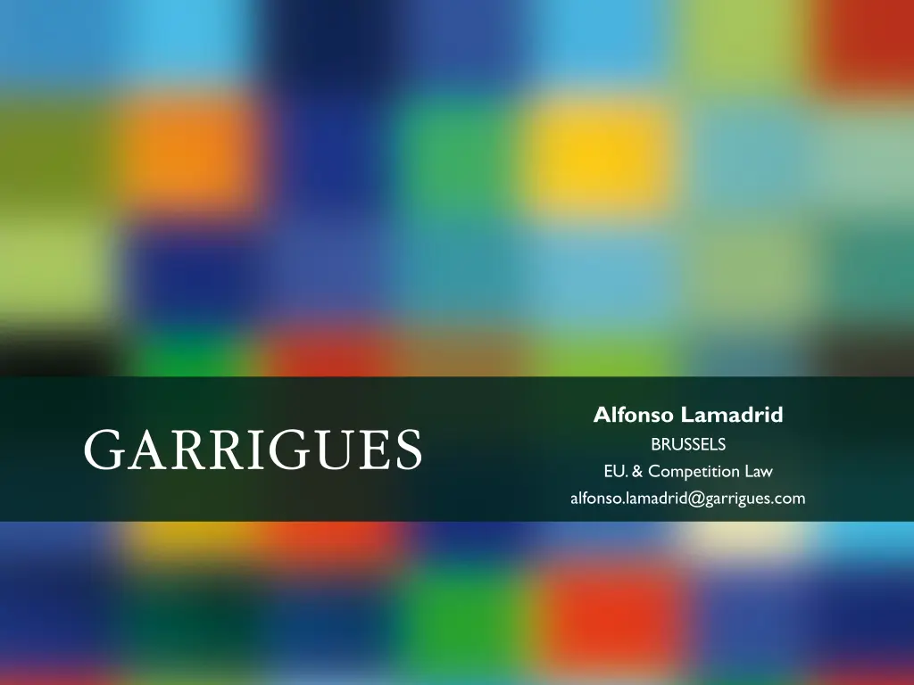 alfonso lamadrid brussels eu competition