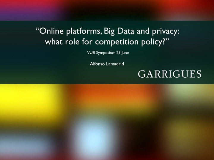 online platforms big data and privacy what role