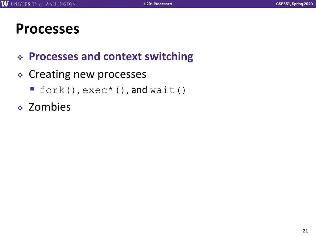 l20 processes 20