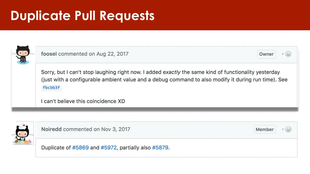 duplicate pull requests