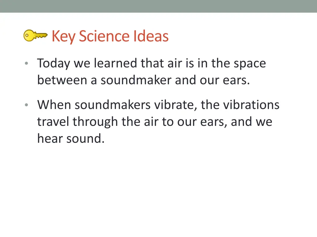 key science ideas