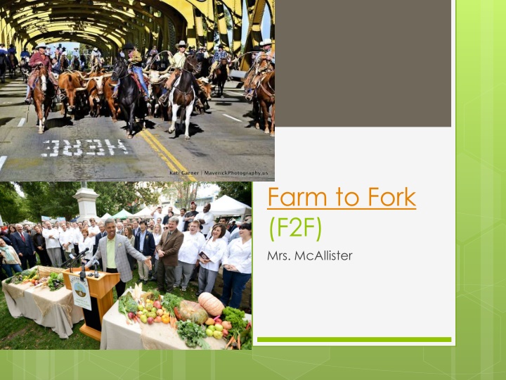 farm to fork f2f mrs mcallister