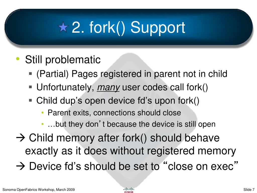 2 fork support