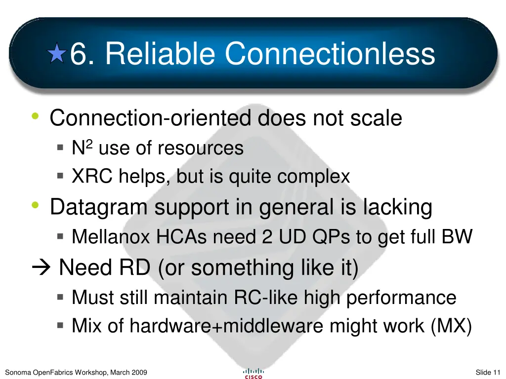 6 reliable connectionless