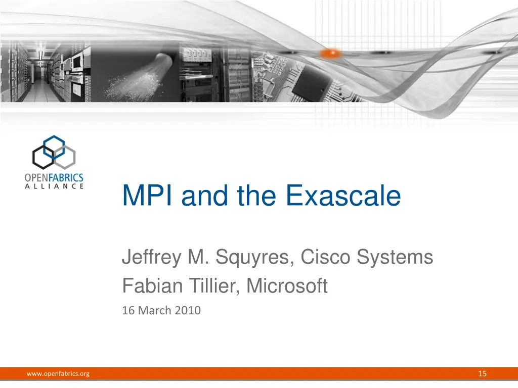 mpi and the exascale