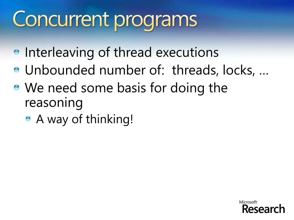 concurrent programs