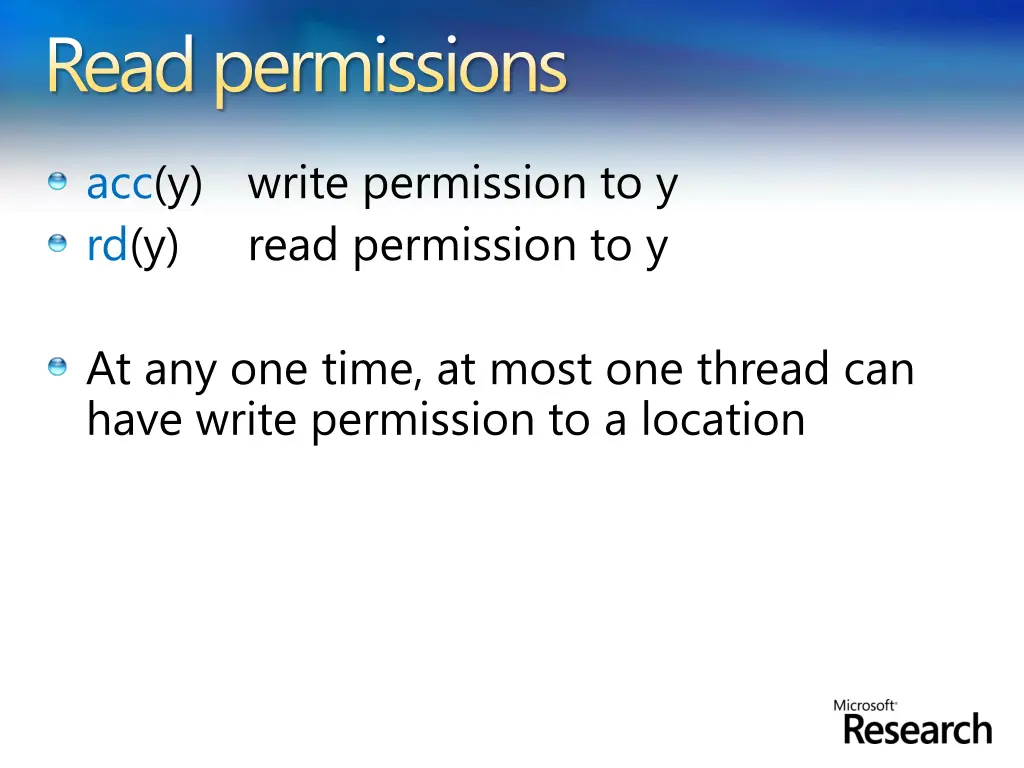 read permissions