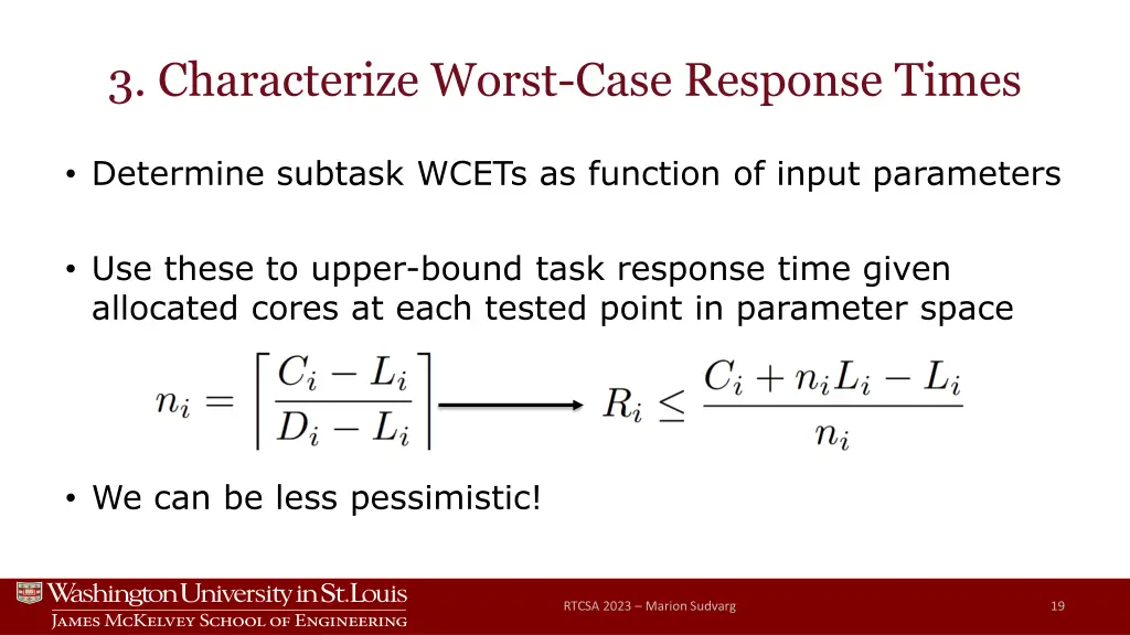 3 characterize worst case response times