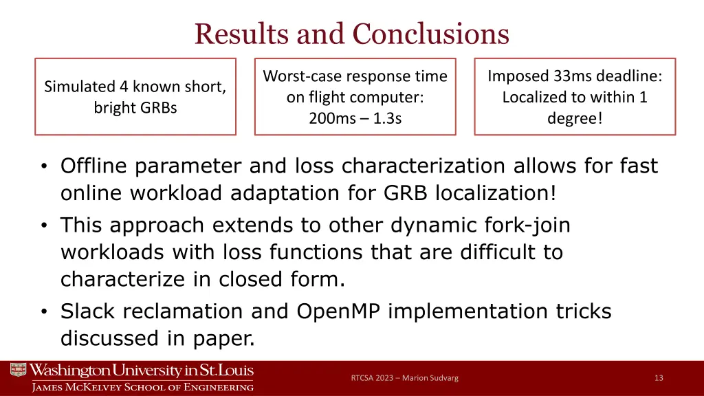 results and conclusions