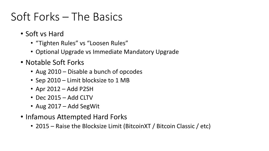 soft forks the basics