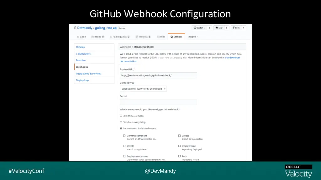 github webhook configuration 1