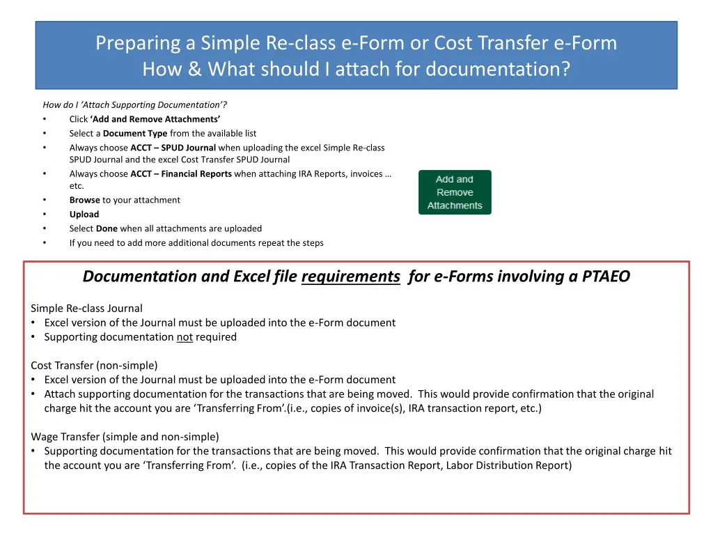 preparing a simple re class e form or cost 2