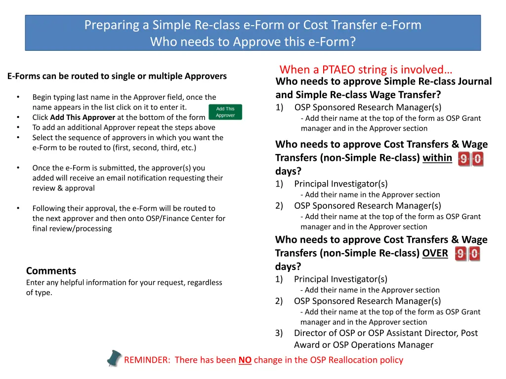 preparing a simple re class e form or cost 3