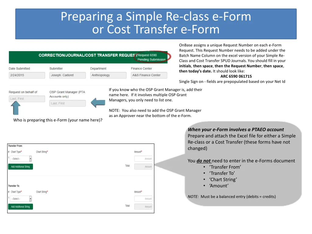 preparing a simple re class e form or cost