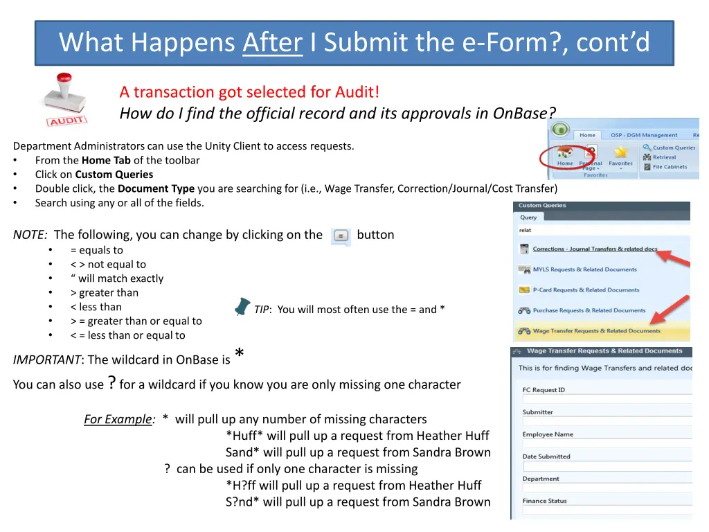 what happens after i submit the e form cont d