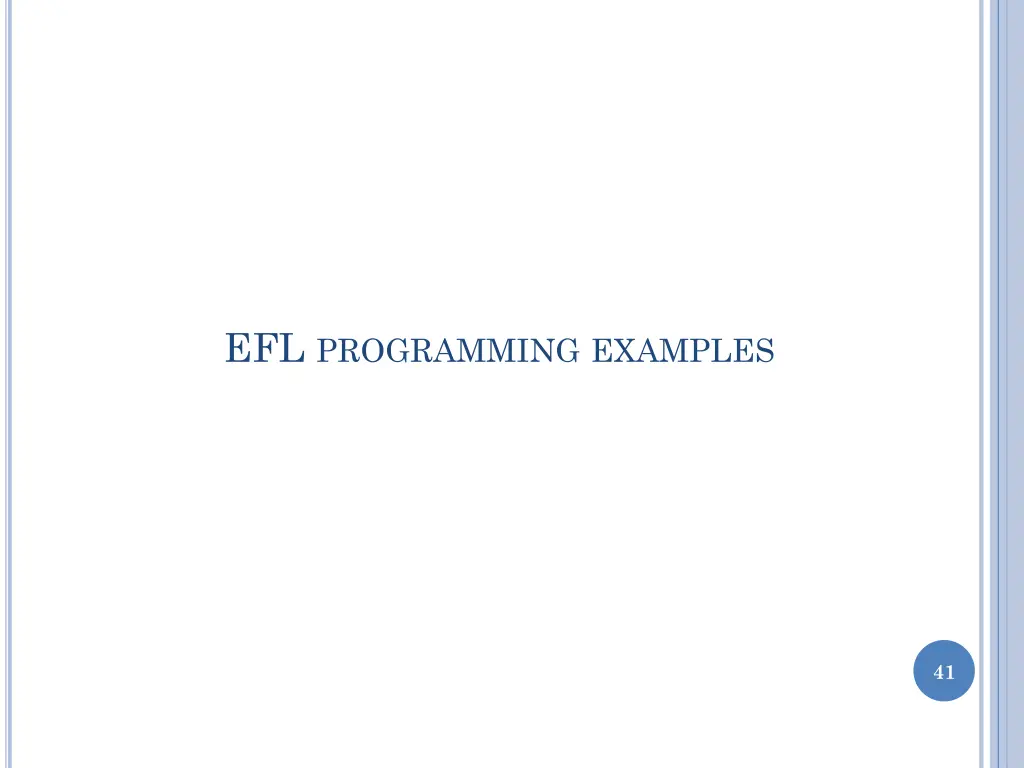 efl programming examples