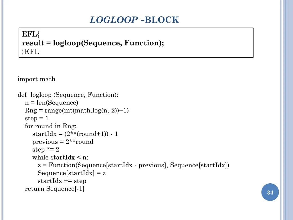 logloop block 1