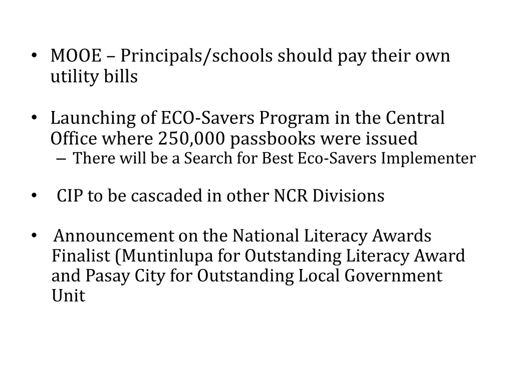 mooe principals schools should pay their