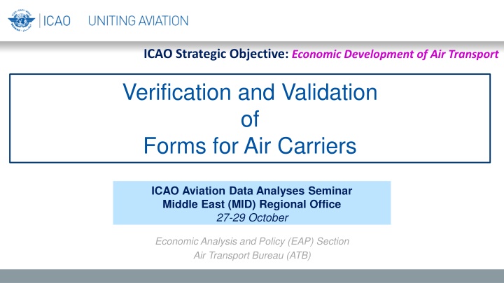 icao strategic objective economic development