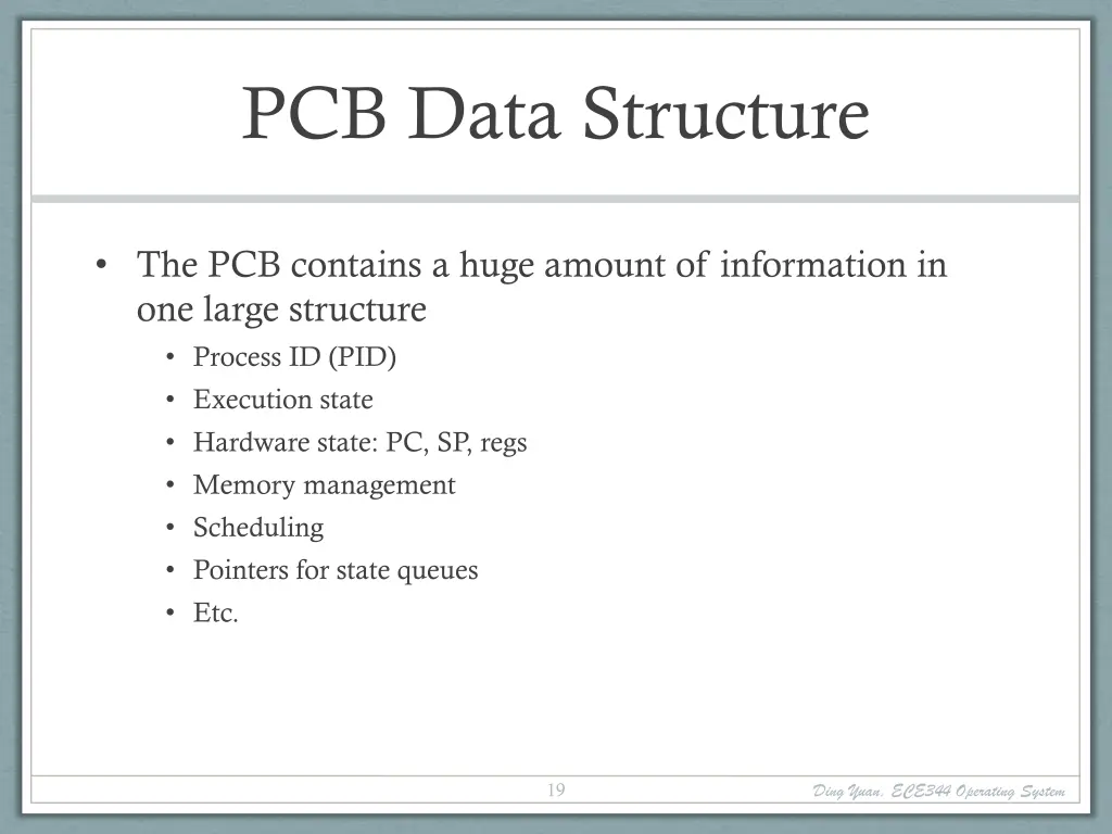 pcb data structure