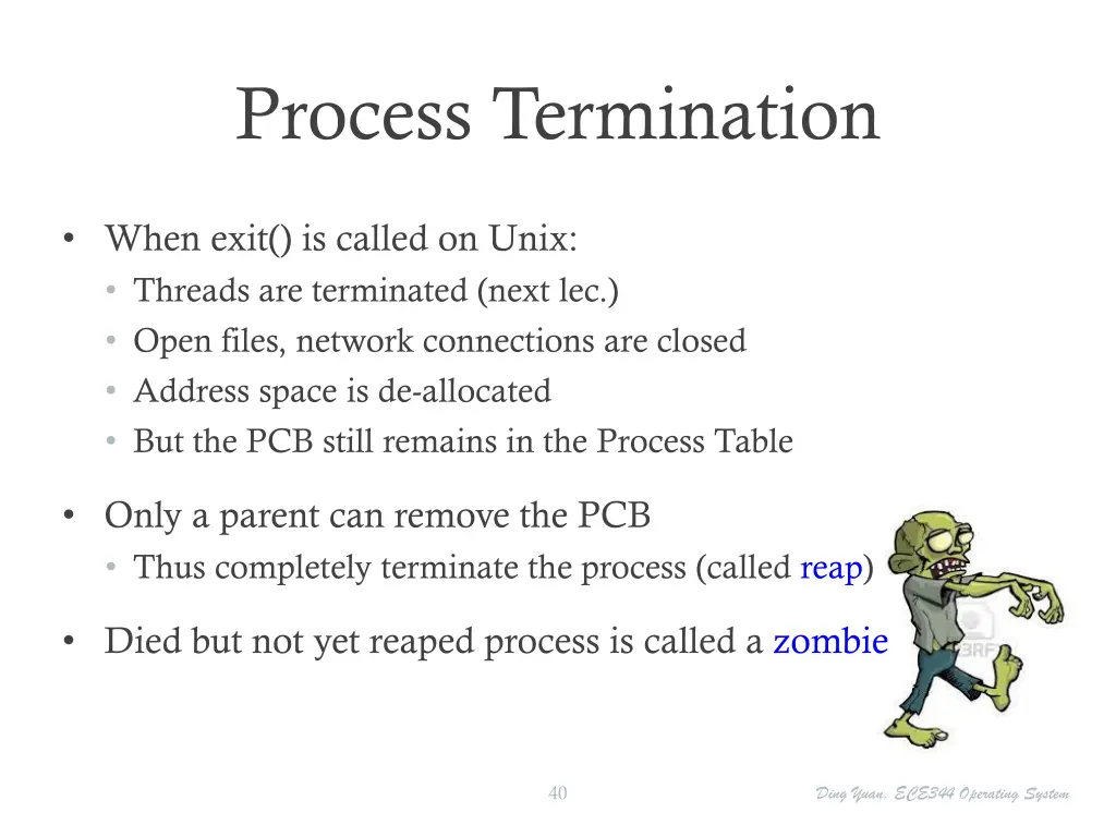 process termination 1