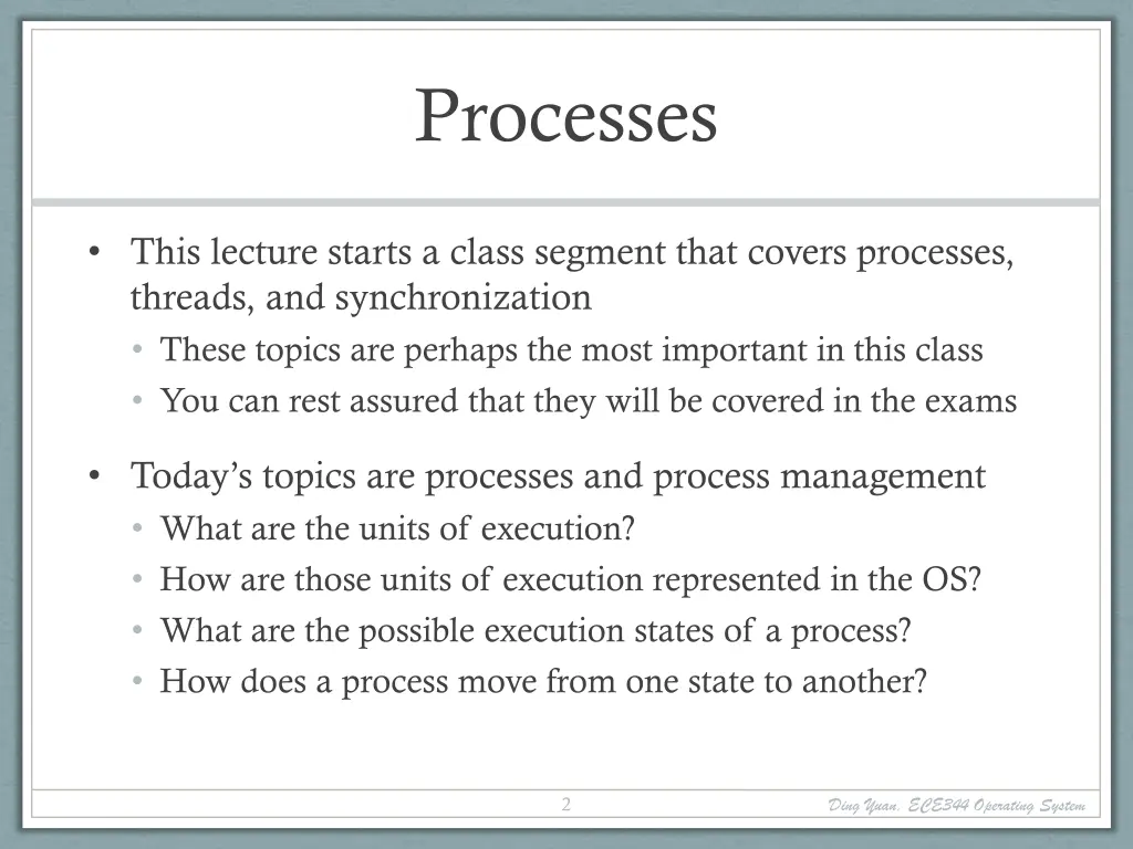 processes