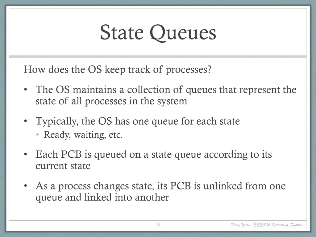 state queues