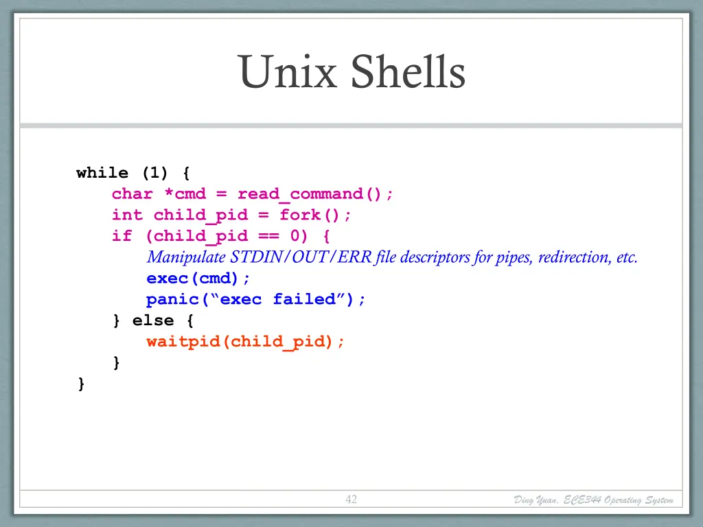 unix shells