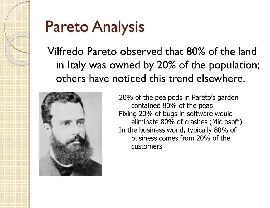 pareto analysis