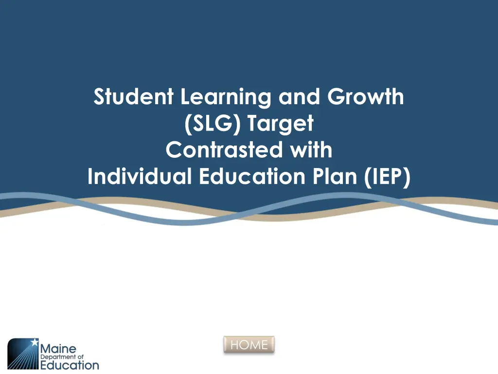 student learning and growth slg target contrasted