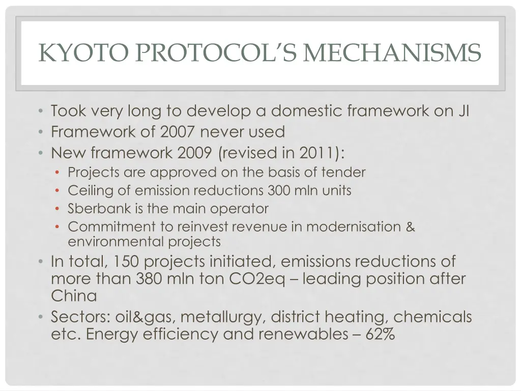 kyoto protocol s mechanisms