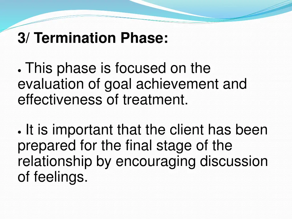 3 termination phase